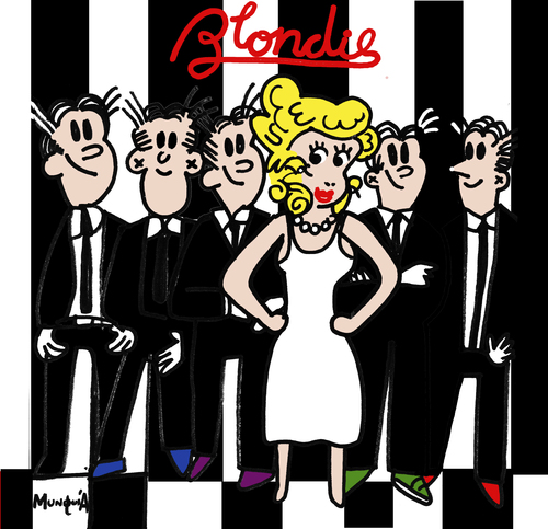 Cartoon: Blondie (medium) by Munguia tagged comic,pepita,blondie,album,70s,lines,parallel,strip,parodies,cover