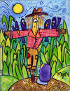 Cartoon: experiencia religiosa (small) by Munguia tagged calcamunguias,scarecrow,pray