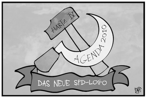 Cartoon: SPD-Logo (medium) by Kostas Koufogiorgos tagged karikatur,koufogiorgos,illustration,cartoon,spd,logo,juso,kühnert,sozialismus,kommunismus,hammer,sichel,hartz,iv,partei,sozialdemokratie,karikatur,koufogiorgos,illustration,cartoon,spd,logo,juso,kühnert,sozialismus,kommunismus,hammer,sichel,hartz,iv,partei,sozialdemokratie