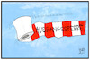 Cartoon: Ausgangssperre (small) by Kostas Koufogiorgos tagged karikatur,koufogiorgos,illustration,cartoon,ausgangssperre,klopapier,schranke,corona,virus,pandemie,krankheit