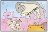 Cartoon: Corona in Indien (small) by Kostas Koufogiorgos tagged karikatur,koufogiorgos,illustration,cartoon,indien,corona,mutation,pandemie,virus,schlangenbeschwoerung,schlange