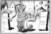 Cartoon: Debatte über E-Scooter (small) by Kostas Koufogiorgos tagged karikatur,koufogiorgos,illustration,cartoon,escooter,verkehr,mobilität,elektro,strom,verkehrsregeln,ladekabel,ladesäule,fahren