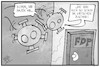 Cartoon: Der Zustand der FDP (small) by Kostas Koufogiorgos tagged karikatur,koufogiorgos,illustration,cartoon,fdp,corona,virus,zustand,krankheit,partei,liberale
