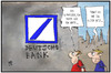 Cartoon: Witzig Die Deutsche Bank (small) by Kostas Koufogiorgos tagged karikatur,koufogiorgos,illustration,cartoon,schweizer,inder,brite,deutsche,bank,international,chef,aufsichtsrat,vorsitzender,wirtschaft,geldhaus