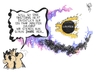 Cartoon: Euro-Krise (small) by Kostas Koufogiorgos tagged euro,schulden,krise,europa,währung,geld,finsternis,wirtschaft,sonne,karikatur,kostas,koufogiorgos