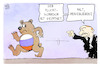 Cartoon: Fluchtkorridor (small) by Kostas Koufogiorgos tagged karikatur,koufogiorgos,flucht,fluchtkorridor,putin,russland,ukraine,krieg,bär