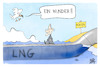 Cartoon: LNG-Terminals (small) by Kostas Koufogiorgos tagged karikatur,koufogiorgos,lng,scholz,pipeline,rügen,möwe,wasser,wunder