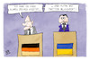 Cartoon: Sanktionen für Russland (small) by Kostas Koufogiorgos tagged karikatur,koufogiorgos,illustration,cartoon,scholz,putin,russland,ukraine,sanktionen,twitter,social,media