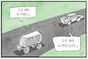 Cartoon: Schnelltests (small) by Kostas Koufogiorgos tagged karikatur,koufogiorgos,illustration,cartoon,schnelltest,hoffnung,normalität,corona,pandemie,virus,überholen,schnelligkeit,erwartungen