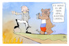 Cartoon: Stoppt Putin (small) by Kostas Koufogiorgos tagged karikatur,koufogiorgos,putin,napoleon,krieg,abgrund,klippe,bär,russland,unfall,putsch