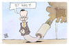 Cartoon: Verbrenner (small) by Kostas Koufogiorgos tagged karikatur,koufogiorgos,fdp,verbrenner,wissing,auspuff,auto,klima