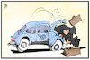 Cartoon: Volkswagen (small) by Kostas Koufogiorgos tagged karikatur,koufogiorgos,illustration,cartoon,stadler,winterkorn,vw,volkswagen,käfer,manager,dieselgate,abgasskandal