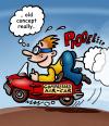 Cartoon: air car by compressed ga (small) by illustrator tagged gas wind blow fart car compressed cartoon satire technology peter welleman illustrator