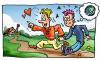 Cartoon: Different Plans (small) by illustrator tagged home,world,travel,guys,plans,love,