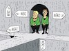 Cartoon: 2 Damen und 1 Merz (small) by JotKa tagged merz,merkel,kramp,karrenbauer,cdu,partei,kanzlerkandidatur,kanzlerkandidat,basis