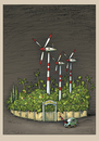 Cartoon: Ökoparadies (small) by kurtu tagged elektroauto,auto,strom,paradies,erneuerbare,energien
