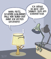 Cartoon: ... (small) by Tobias Wieland tagged lampe,arzt,burn,out,syndrom,ausgebrannt,doktor,praxis