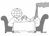 Cartoon: Hand wrestling (small) by Medi Belortaja tagged hand wrestling globe earth pollution factory smoke