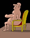 Cartoon: superhead (small) by Medi Belortaja tagged head,naked,chief,chair,power