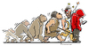 Cartoon: Devolution (small) by Riemann tagged evolution,history,humans,neanderthals,future,society,development,monkeys,apes,modern,man,geschichte,gesellschaft,moderner,mensch,affen,computer,handy,smart,phone,cell,george,riemann,entwicklung,zukunft