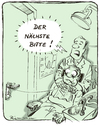 Cartoon: Zahnarzt (small) by Riemann tagged zahnarzt dentist medical care gesundheit sparen health arzt doctor