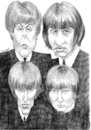 Cartoon: The Beatles 2001 (small) by Xavi dibuixant tagged the,beatles,music,caricature