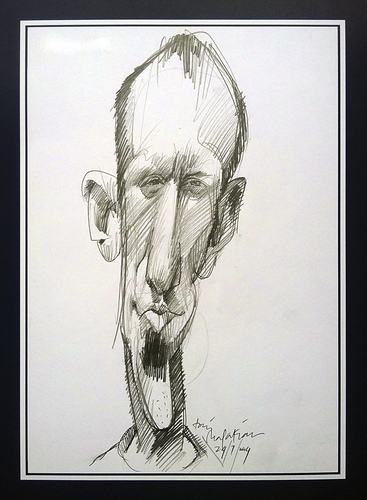 Cartoon: David Op De Beeck (medium) by Toni Malakian tagged caricature