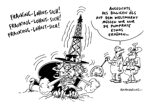 Cartoon: Ölboom Fracking Flaute (medium) by Schwarwel tagged schwarwel,karikatur,flaute,fracking,amerika,gefahr,boom,ölboom,öl,öl,ölboom,boom,gefahr,amerika,fracking,flaute,karikatur,schwarwel