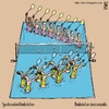 Cartoon: synchronised badminton (small) by raim tagged synchronised,badminton,games,olympics