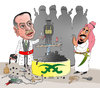 Cartoon: ISIS Maker (small) by Shahid Atiq tagged afghanistan,kabul,isis,terrorism,taliban,turkey,iran,pakistan