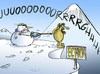 Cartoon: Yeti Echo (small) by llobet tagged yeti echo snowman winter