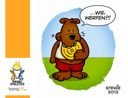 Cartoon: Diskus-Werfer (medium) by stewie tagged diskus,werfer