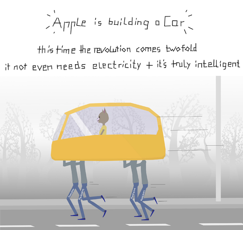 Cartoon: i car (medium) by Bonville tagged apple,car,foxconn,revolution,itelligent,abuse,of,worker