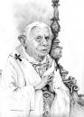 Cartoon: Joseph Alois Ratzinger (small) by salnavarro tagged caricature,pencil,religion,pope,benedict