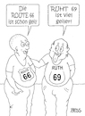 Cartoon: Route66-Ruth69 (small) by besscartoon tagged männer,route,66,ruth,69,highway,geil,new,york,amerika,sex,liebe,zunge,bess,besscartoon