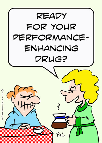 Cartoon: Coffee performance enhancing dru (medium) by rmay tagged coffee,performance,enhancing,dru