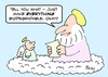Cartoon: angel god biodegradable (small) by rmay tagged angel,god,biodegradable