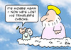 Cartoon: god travelers checks lost moses (small) by rmay tagged god,travelers,checks,lost,moses