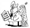 Cartoon: War and Peace (small) by rmay tagged war peace general hippie