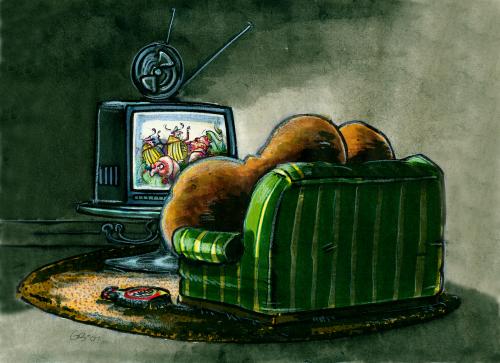Cartoon: Horrormovie (medium) by GB tagged linda,kartoffel,entertainment,monster,unterhaltung,movie,home,tv,horror,tv,fernsehen,programm,kartoffel,couch,potatoe,wohnzimmer,abendprogramm,gemüse,essen,nahrung,lebensmittel,entertainment,fernsehkonsumenten,couchpotatoes,privatfernsehen,mediengesellschaft,fernsehjunkies,tv konsumenten,konsumenten,röhre,glotzen,glotze,mattscheibe,bildschirm,heimkino,television,fernsehgerät,fernsehapparat,flimmerkiste,zuschauer,publikum,medienlandschaft,sendeanstalten,fernsehzuschauer,stubenhocker,horrorfilm,horror