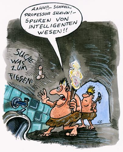 Cartoon: ... (medium) by GB tagged archäologie,intelligenz,stenzeit,intelligenz,wesen,spezie,höhlenmensch,wissenschaft,professor,höhlenmalerei,forscher,wissenschaftler,fortschritt,entwicklung,steinzeit,archäologie,sprache,schrift,schock,umgangsprache,höhle,toilette,klo,wc,modern,evolution,menschheit,geschichte,fackel,graffiti,zeichnung,wandmalerei,glied,penis,geschlechter,geschlechtsteil,geschlechtsorgan,genitalien,intimbereich,denkmalpflege,ethnologie,archäologen,prähistorische,altertumskunde,erdgeschichte,fossilien,frühgeschichte,geologie,paläontologie,prähistorie,urgeschichte,vorgeschichte,bau,felsenhöhle,grotte,klospruch,klosprüche