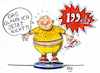 Cartoon: KFC (small) by GB tagged fast,restaurant,fat,hamburger,cheeseburger,pommes,junk,food