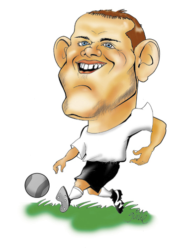Cartoon: Rooney (medium) by guillelorentzen tagged rooney