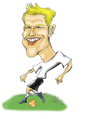 Cartoon: David Beckham (small) by guillelorentzen tagged david beckham cartoon