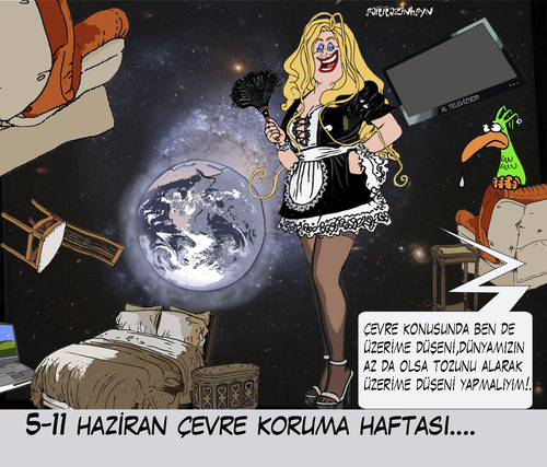 Cartoon: suzan ve cevre (medium) by sarrazin tagged suzanca