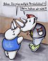 Cartoon: fünf zu zweit (small) by junna tagged nashorn