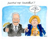 Cartoon: Deutschland einig Gauckelland? (small) by Mario Schuster tagged karikatur,cartoon,gauck,merkel,mario,schuster