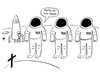 Cartoon: Astronautenbegräbnis (small) by thalasso tagged space,burial,weltraum,begräbnis