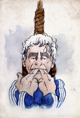 Cartoon: Raymond Domenech (medium) by Thomas Berthelon tagged berthelon,thomas,worldcup,world,cup,2010,mondial,ronaldo,football,anelka,domenech