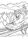 Cartoon: Adaptive Spirit Coloring Book 6 (small) by karlwimer tagged bear,ski,snowboard,alpine,slide,paralympic,luge,toboggan,vail,mountains,snow,winter